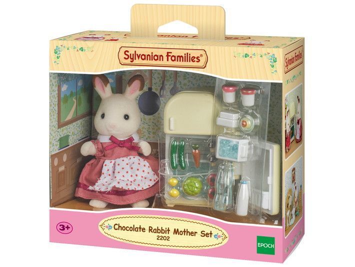 Segunda imagen del Set mamá conejo chocolate con nevera - Sylvanian Families