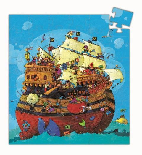 Segunda imagen del Puzzle silueta El Barco de Barbarroja - Djeco