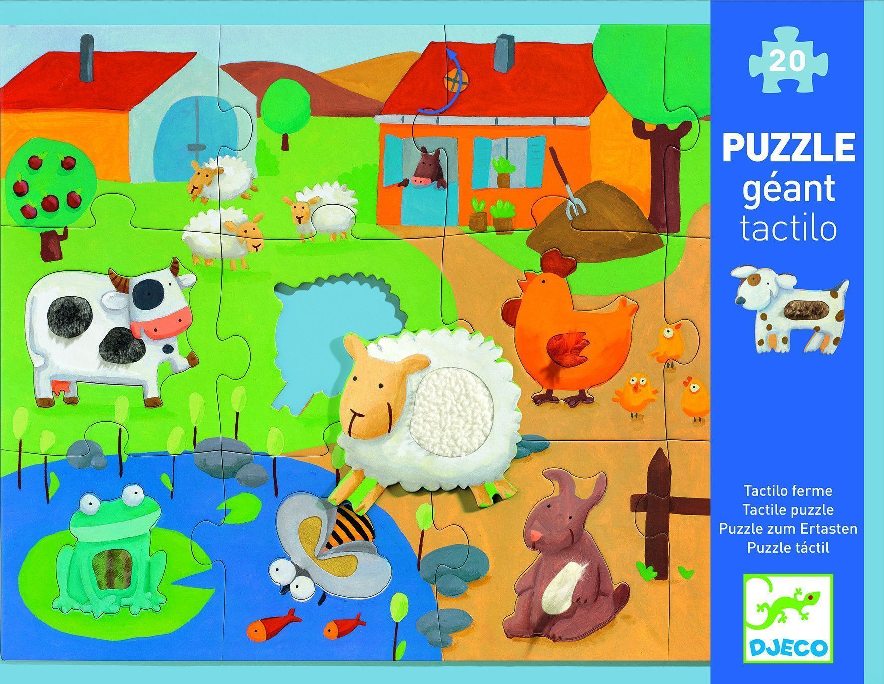 Primera imagen del Puzle tactilofarm - Djeco