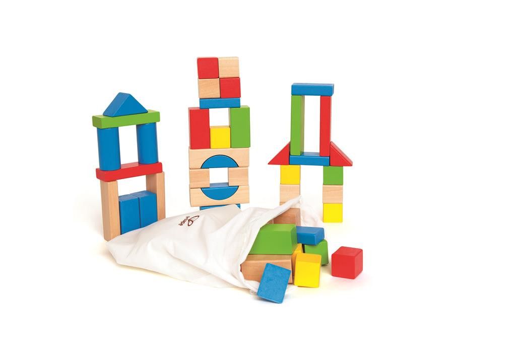 Primera imagen del Set de 50 bloques de madera de construcción