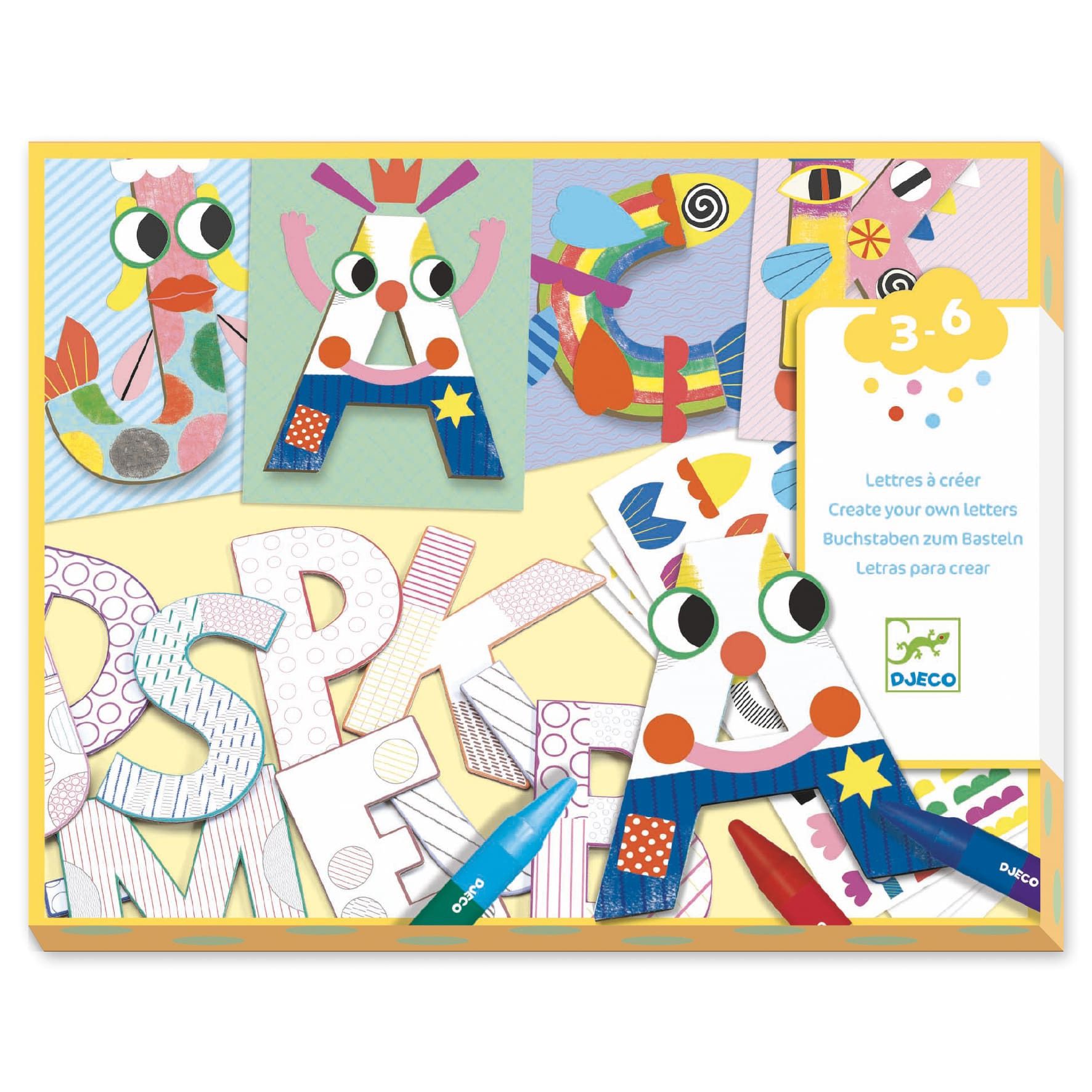 Primera imagen de Crear con formas letras - Djeco