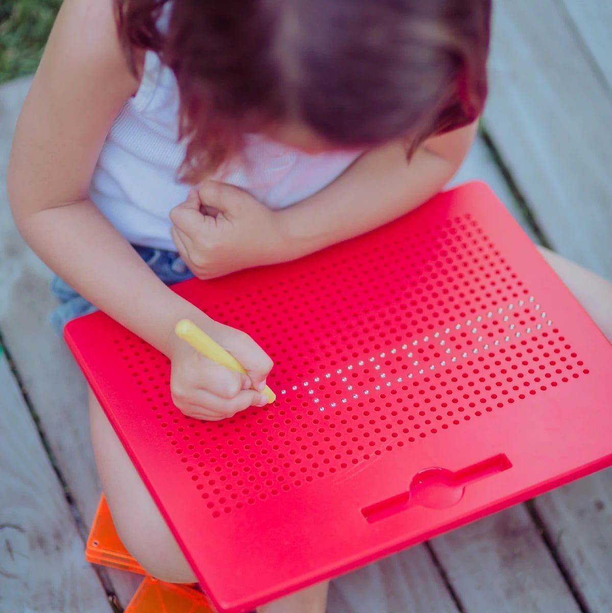 Cuarta imagen de Braintoys Imapad Rojo - Tablero Magnético
