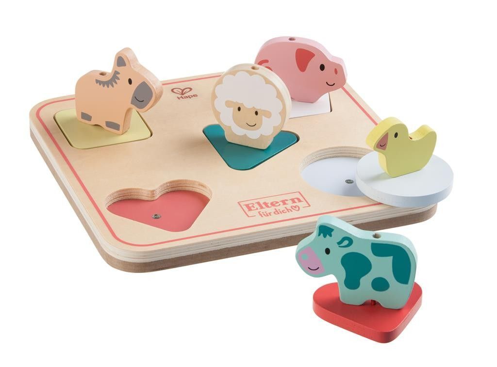 Cuarta imagen del Puzzle de Sonidos Animales de la Granja de Hape