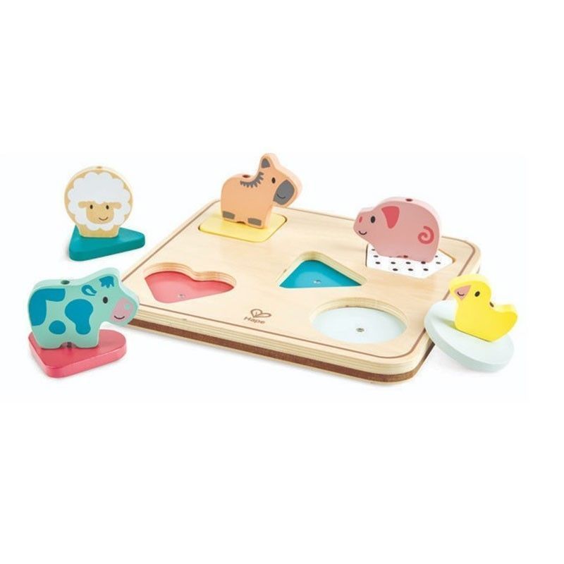 Quinta imagen del Puzzle de Sonidos Animales de la Granja de Hape