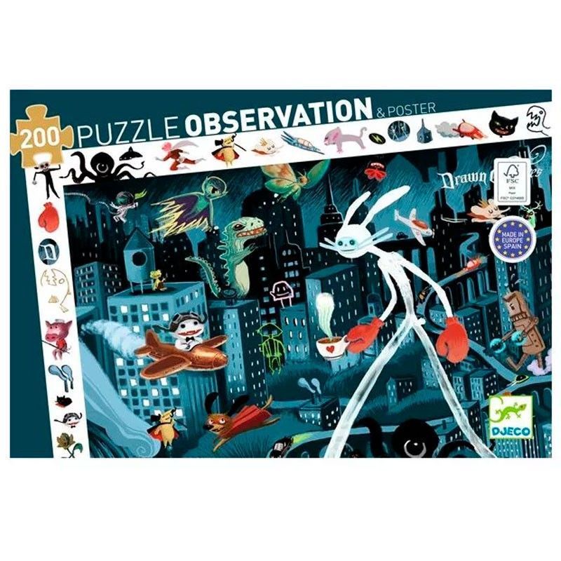 Segunda imagen del Puzzle Observación Night City de Djeco