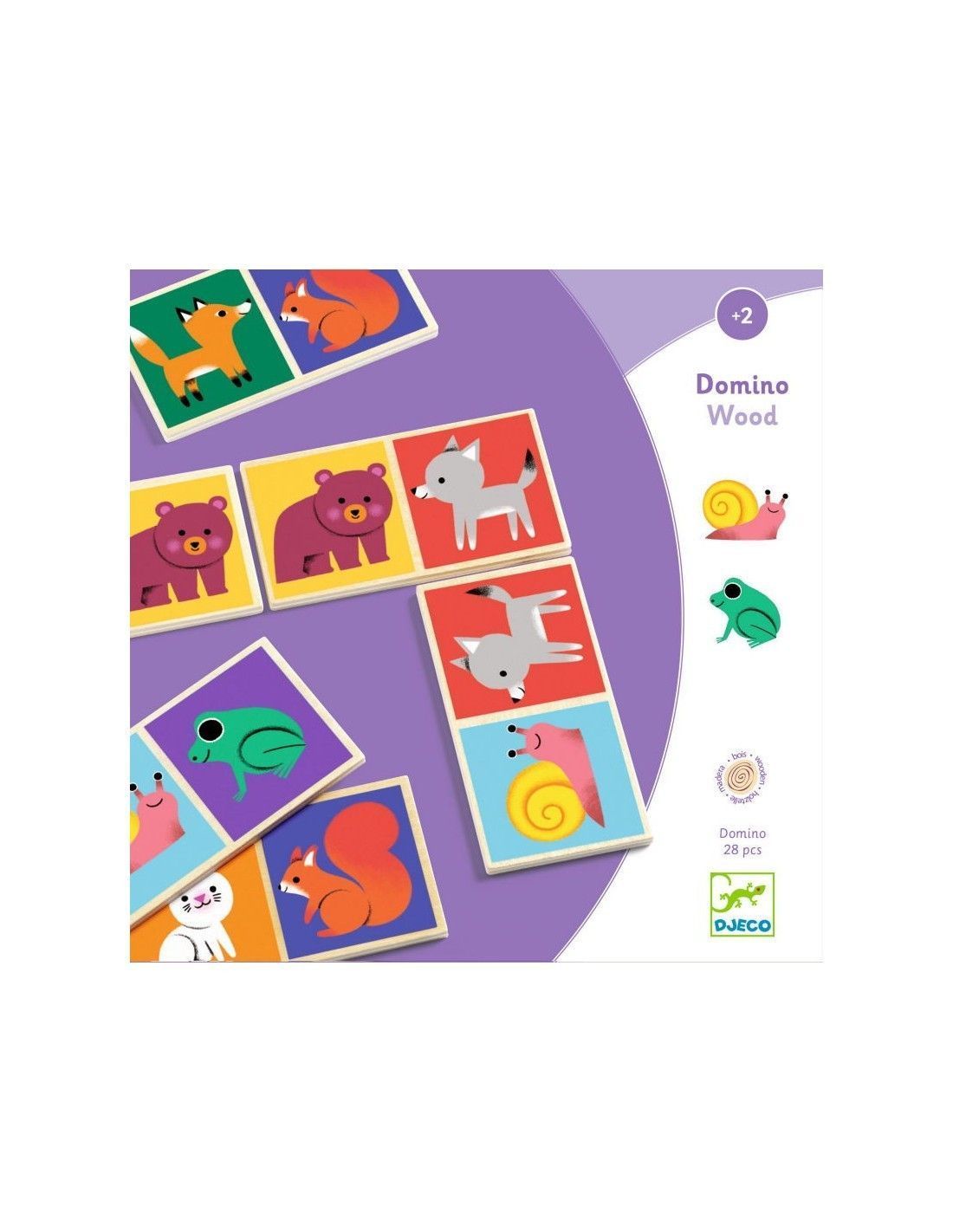 Primera imagen del Juego Educativo Domino Wood de Djeco