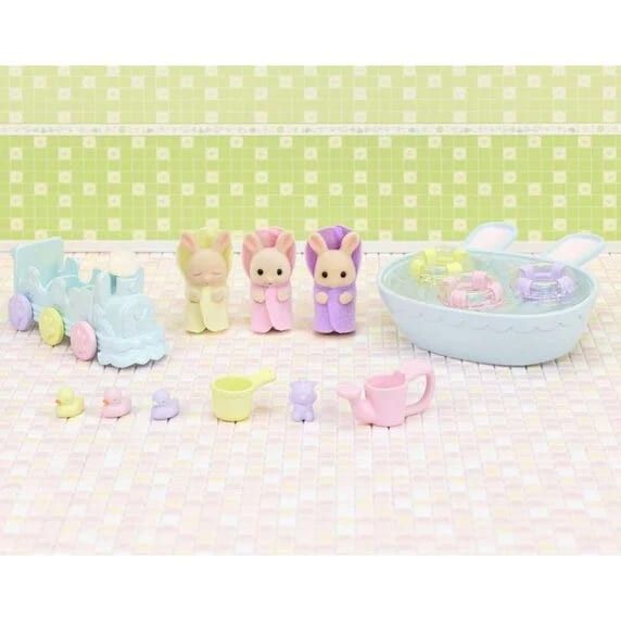 Séptima imagen de La Hora del baño de los Trillizos de Sylvanian Families