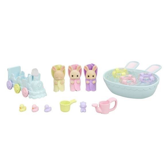 Segunda imagen de La Hora del baño de los Trillizos de Sylvanian Families