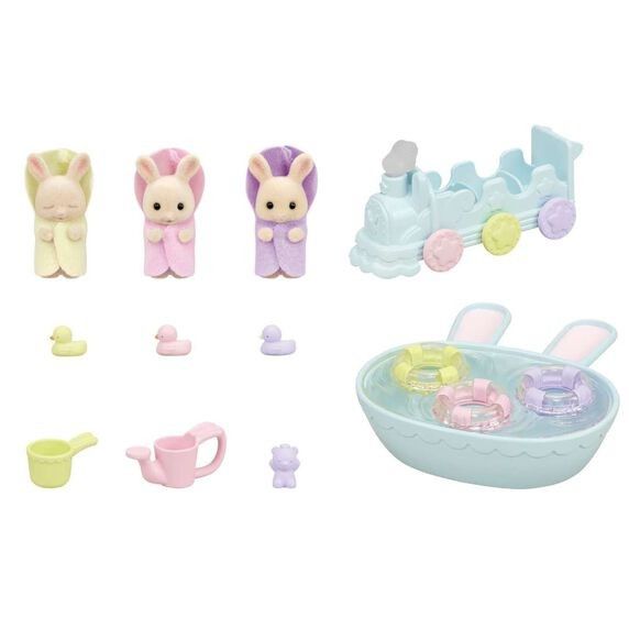 Sexta imagen de La Hora del baño de los Trillizos de Sylvanian Families