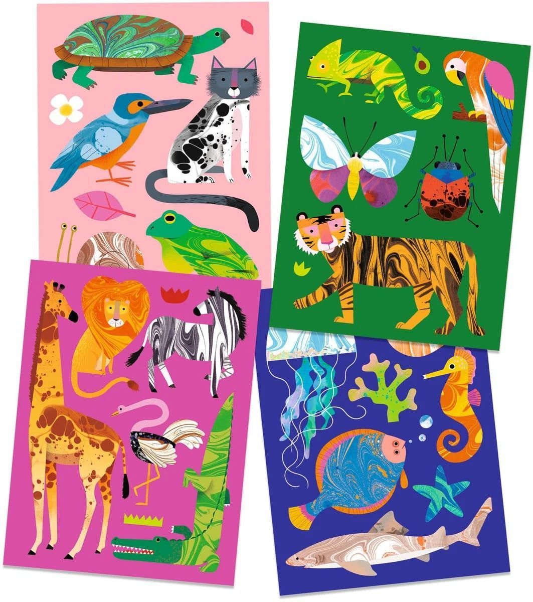 Tercera imagen del Taller de Papel Marmoleado. Colorido de Djeco