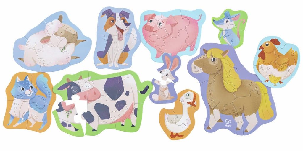 Segunda imagen del Puzzle Amigos de la Granja de Hape