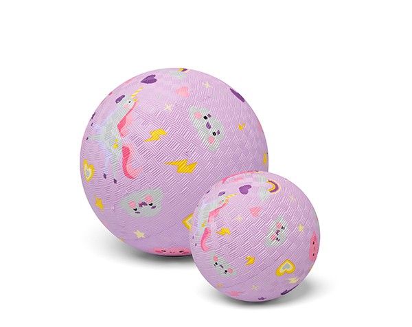 Primera imagen de la Pelota de Caucho Natural Unicornios 13 cm. de Little L