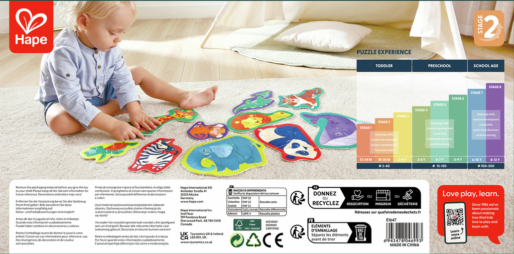 Cuarta imagen del Puzzle Amigos de la Jungla de Hape
