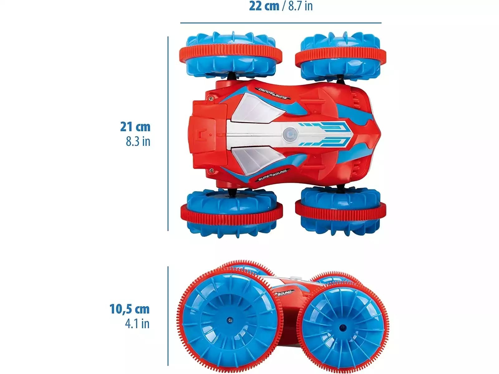 Coche R/C SuperBound Anfibio y Reversible - Imagen 5